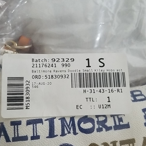 Dooney & Bourke Baltimore Ravens purse - Picture 4 of 4